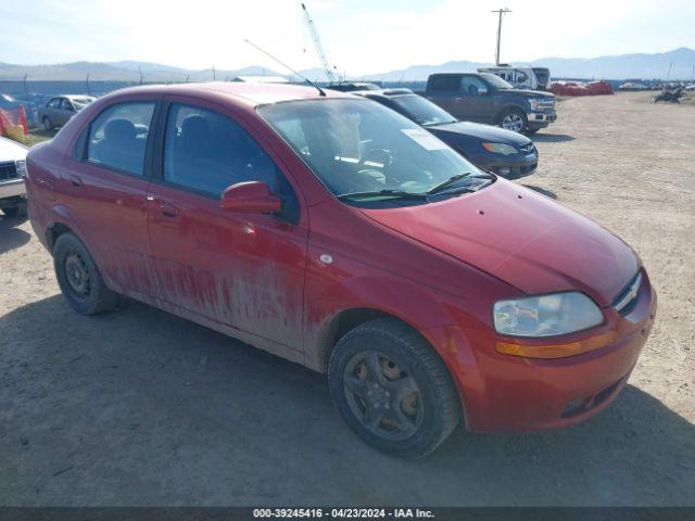  Salvage Chevrolet Aveo