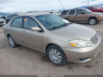  Salvage Toyota Corolla