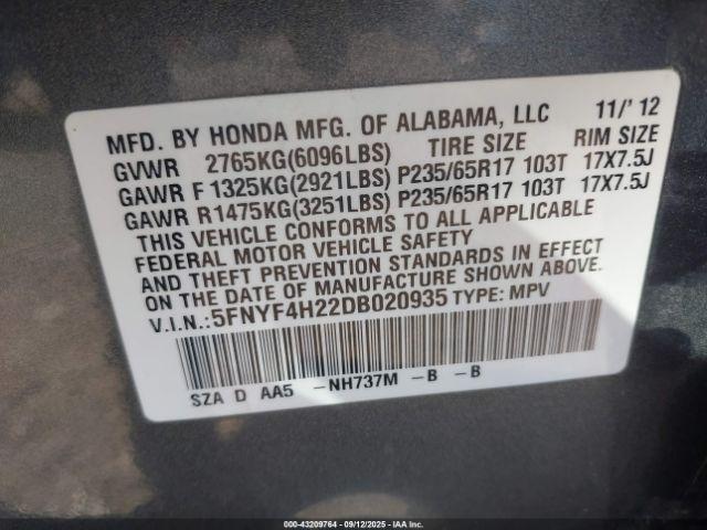 Honda Pilot Lx Image 6