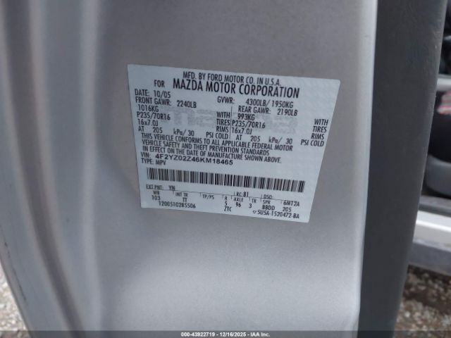 Mazda Tribute I Image 9