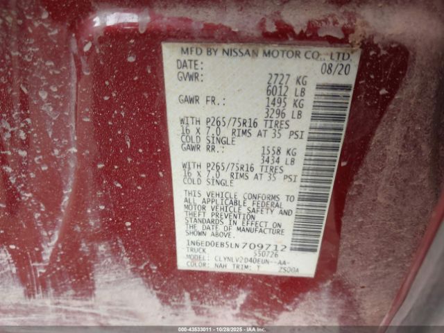 Nissan Frontier Pro-4x 4x4 Image 9