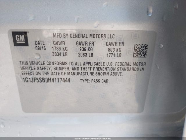 Chevrolet Sonic Premier Auto Image 19