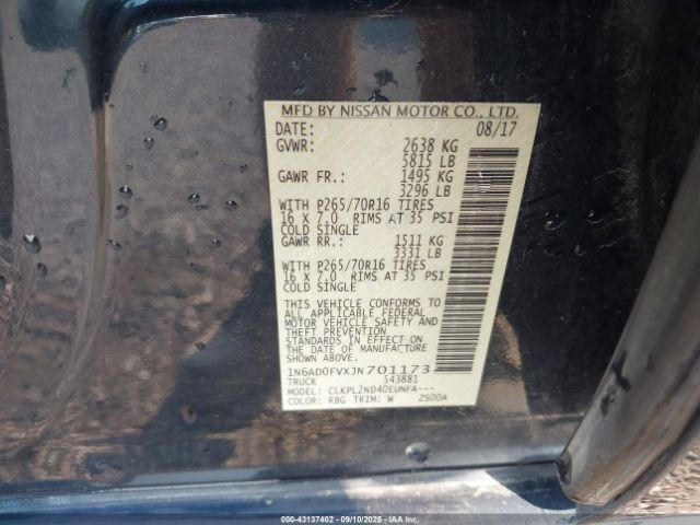 Nissan Frontier Sv Image 10