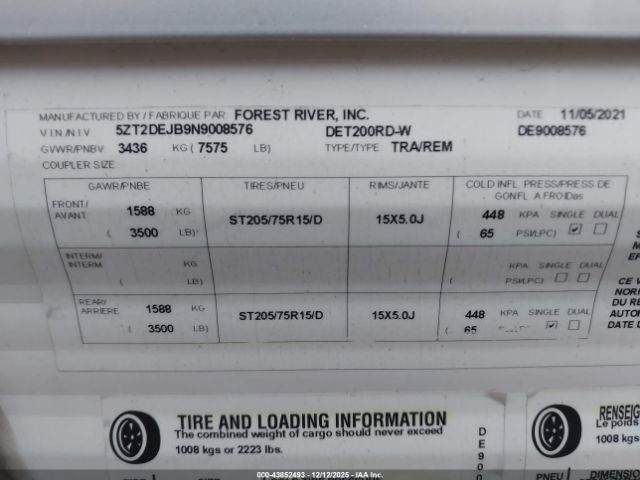 Forest River Della Terra Trailer Image 12