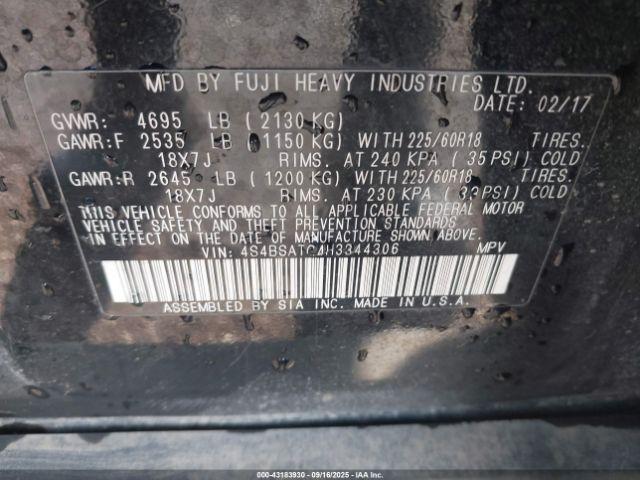 Subaru Outback 2.5i Touring Image 7